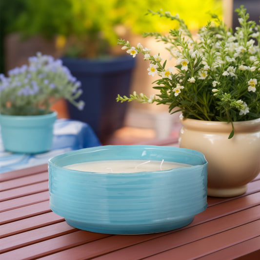 67oz Sky Citronella Candle Planter – Indoor/Outdoor Candle & Planter