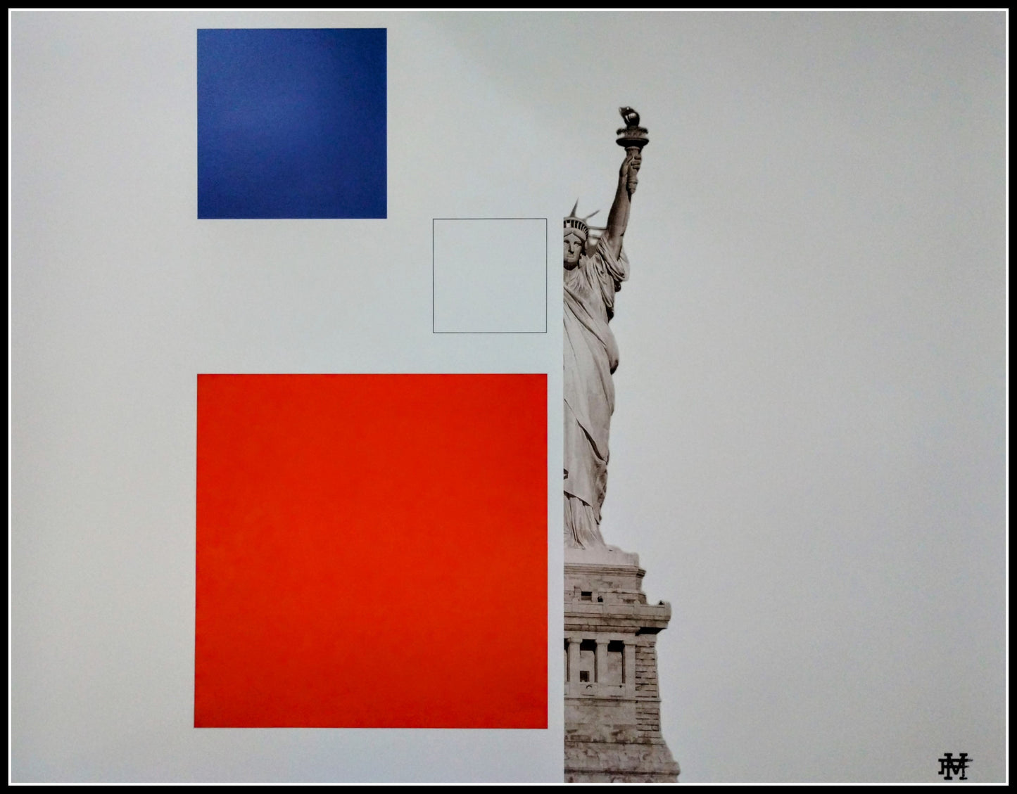 Split America #2 by Francisco Moctezuma Mejia Print Poster